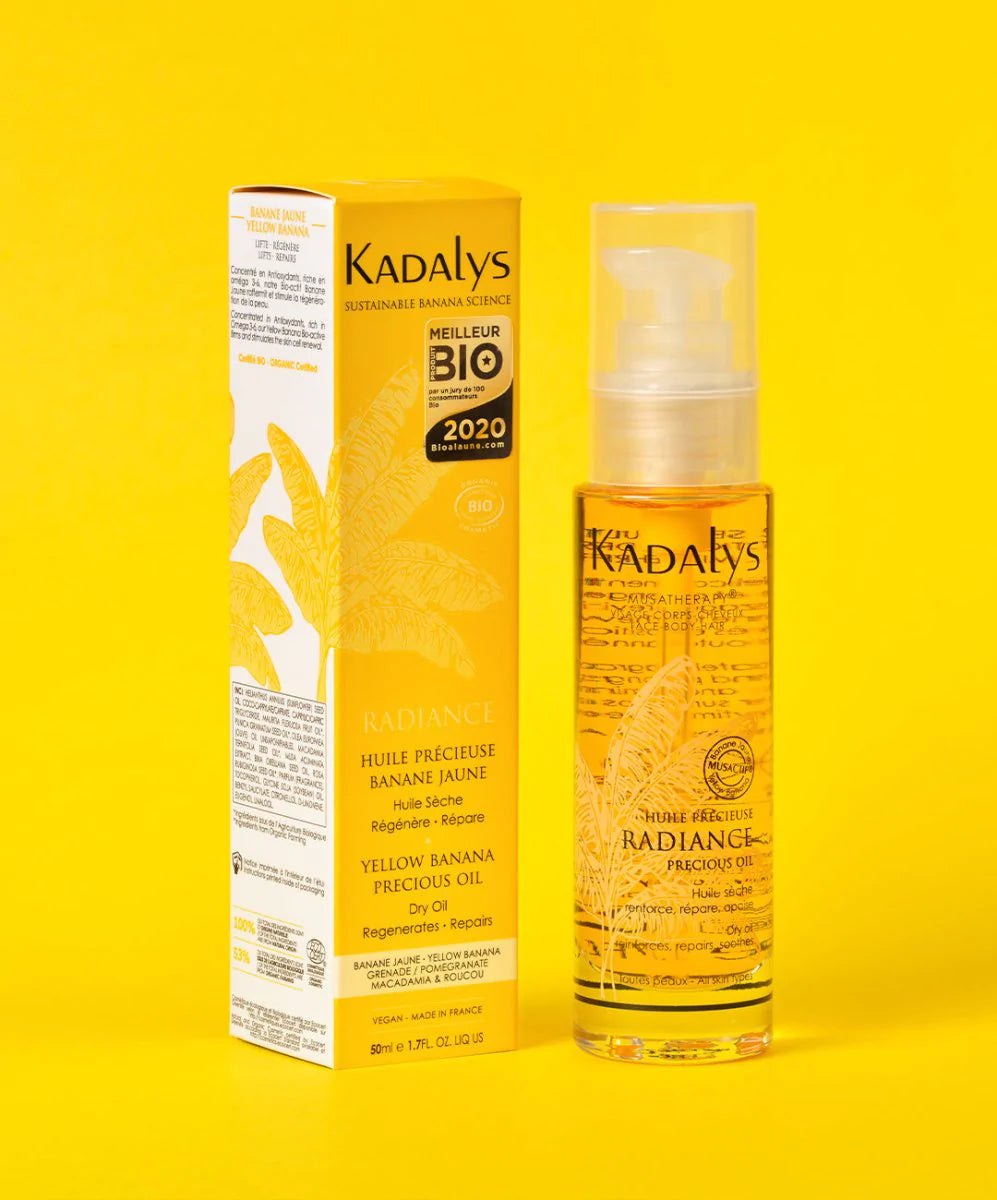 
                  
                    Huile Précieuse Radiance à la Banane Jaune BIO
                  
                